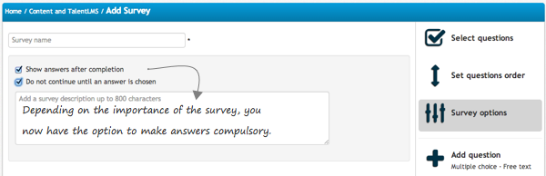 Surveys Compulsory